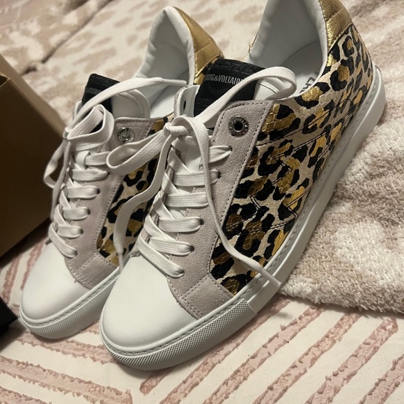 Zadig et Voltaire leopard sneakers size 40 BNIB - Picture 4 of 4